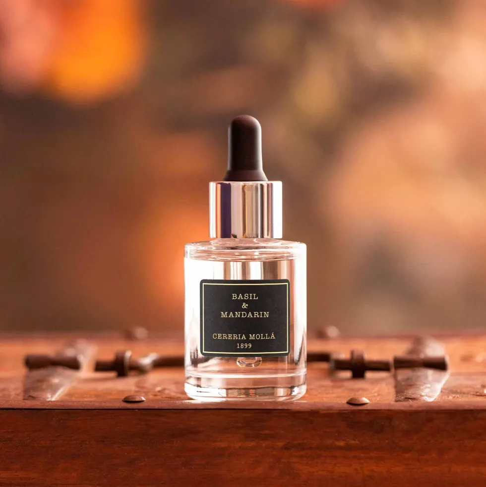 Aceite perfumado Cerería Mollá Basil & Mandarin (30 ml)