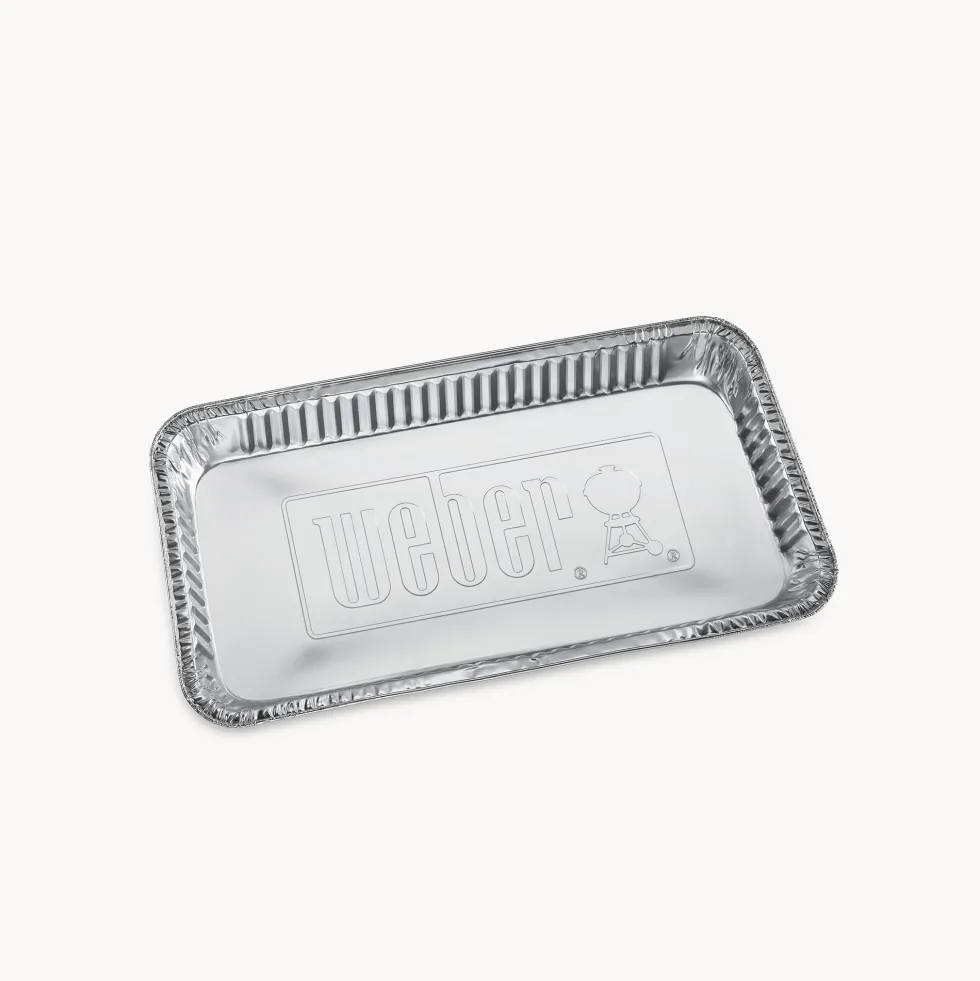 Bandeja de aluminio Weber® para barbacoas de carbón (5 unidades)