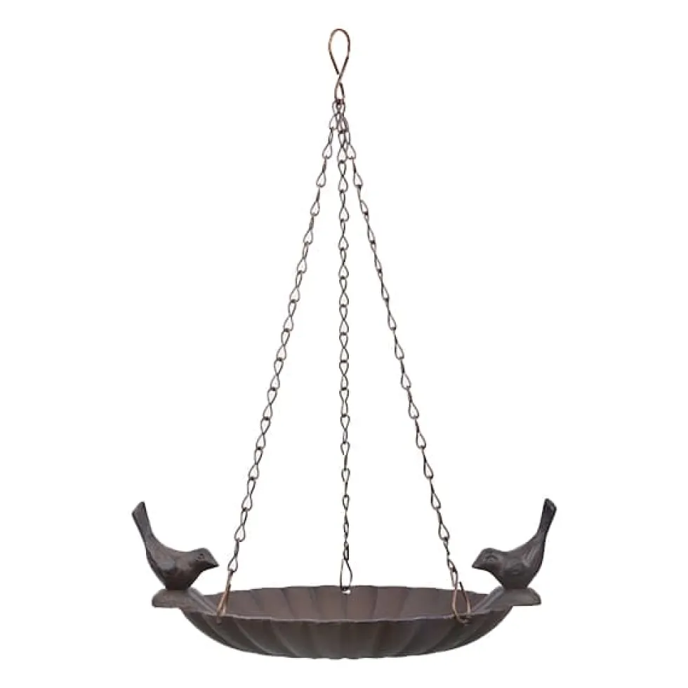 Baño de pájaros iron colgante