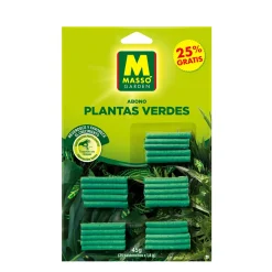 Bastoncitos fertilizantes plantas verdes masso
