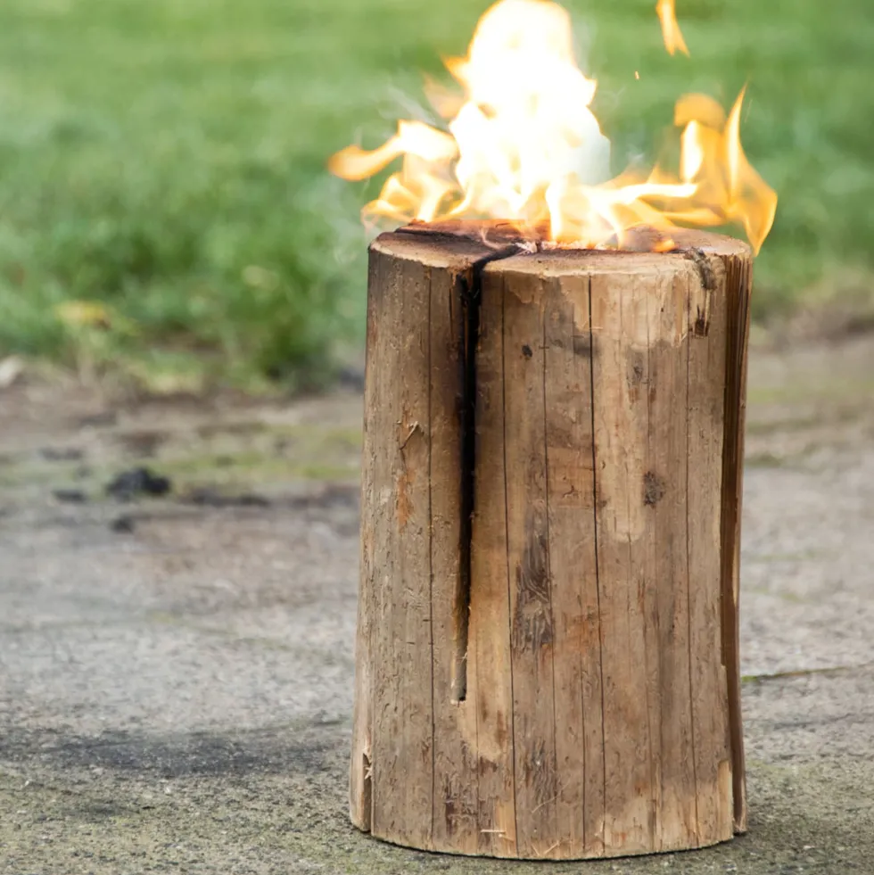 Bloque de madera para encender fuego Esschert