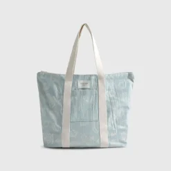 Bolsa de playa de algodón con estampado marino Medzul