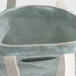Bolsa de playa de algodón con estampado marino Medzul
