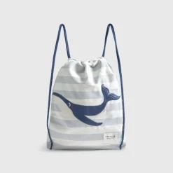 Bolsa mochila de algodón con ballena Sulu