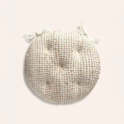 Cojín de silla de yute y algodón West