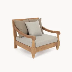 Conjunto de jardín Bizzotto BALI de teca beige