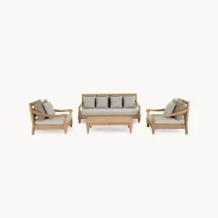 Conjunto de jardín Bizzotto BALI de teca beige
