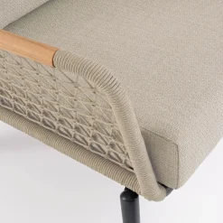 Conjunto de jardín Bizzotto EULERO de teca antracita