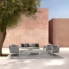Conjunto de jardín Bizzotto FLORENCIA de aluminio blanco