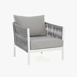 Conjunto de jardín Bizzotto FLORENCIA de aluminio blanco