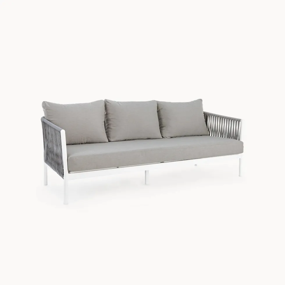 Conjunto de jardín Bizzotto FLORENCIA de aluminio blanco