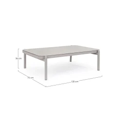Conjunto de jardín Bizzotto FLORENCIA de aluminio moon