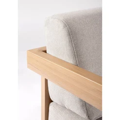 Conjunto de jardín Bizzotto THESEUS 4 piezas madera natural/beige