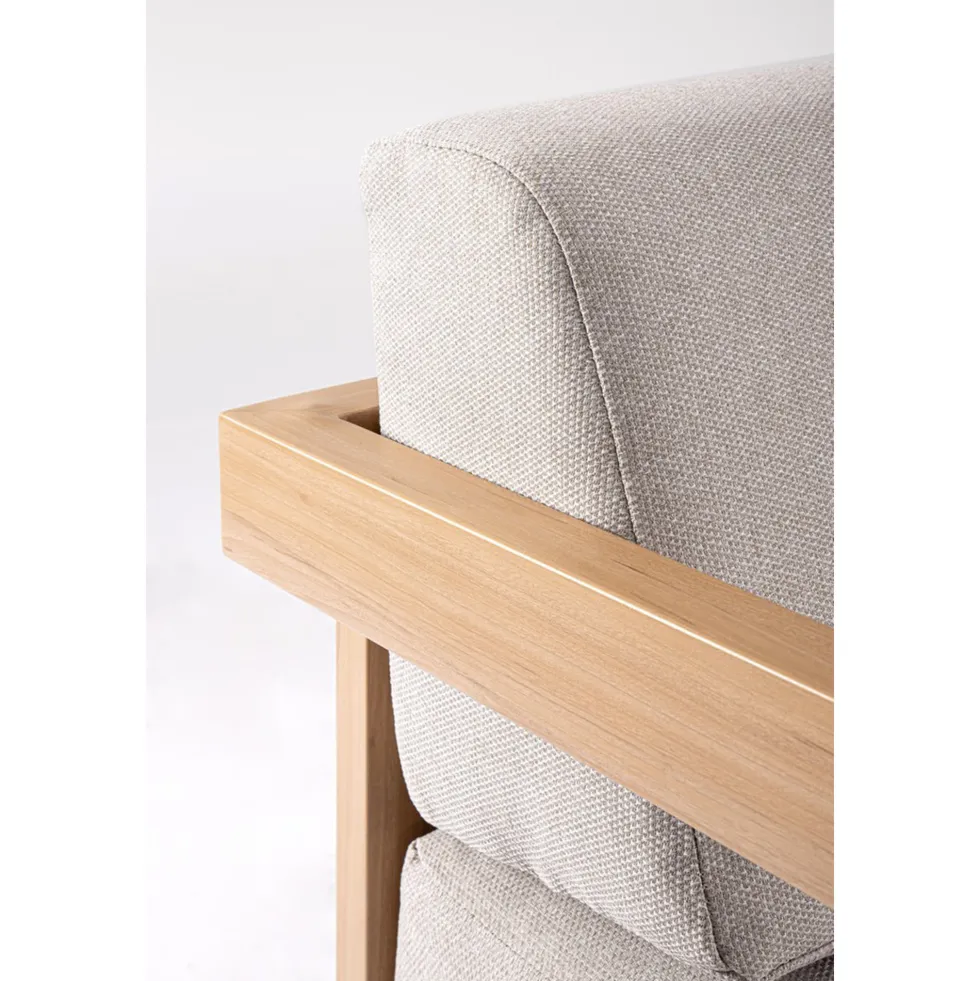 Conjunto de jardín Bizzotto THESEUS 4 piezas madera natural/beige