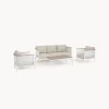 Conjunto de jardín Bizzotto ULISES 4 piezas madera natural/beige/blanco