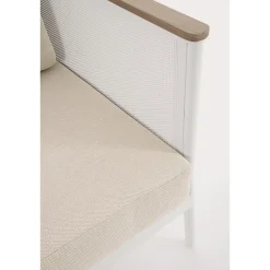Conjunto de jardín Bizzotto ULISES 4 piezas madera natural/beige/blanco
