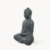 Figura de jardín Buda sentado en antracita