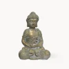 Figura de jardín Buda sentado en dorado