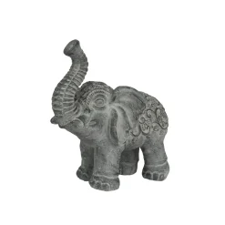 Figura de jardín elefante oriental en negro
