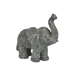 Figura de jardín elefante oriental en negro