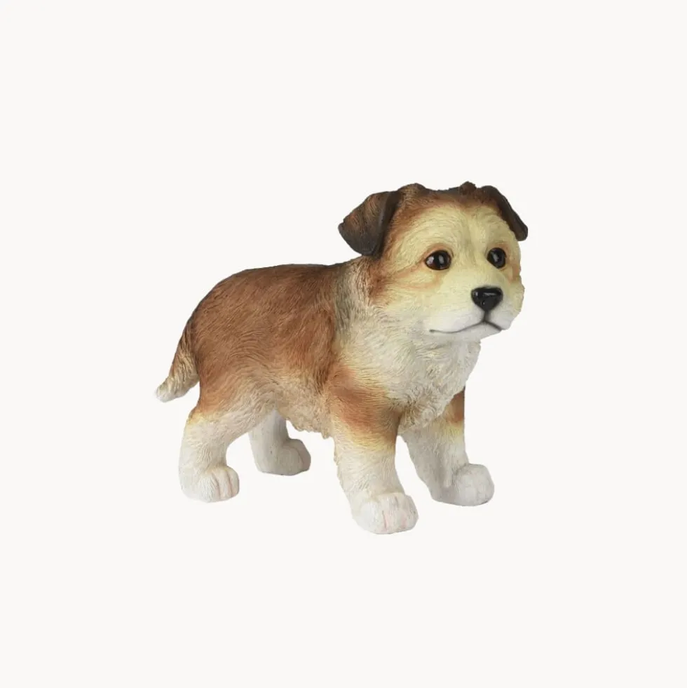 Figura de jardín perro levantado