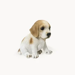 Figura de jardín perro sentado