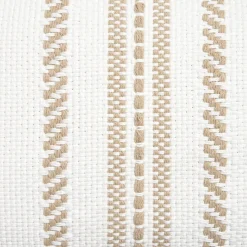 Funda de cojín de algodón con rayas tejidas Direc