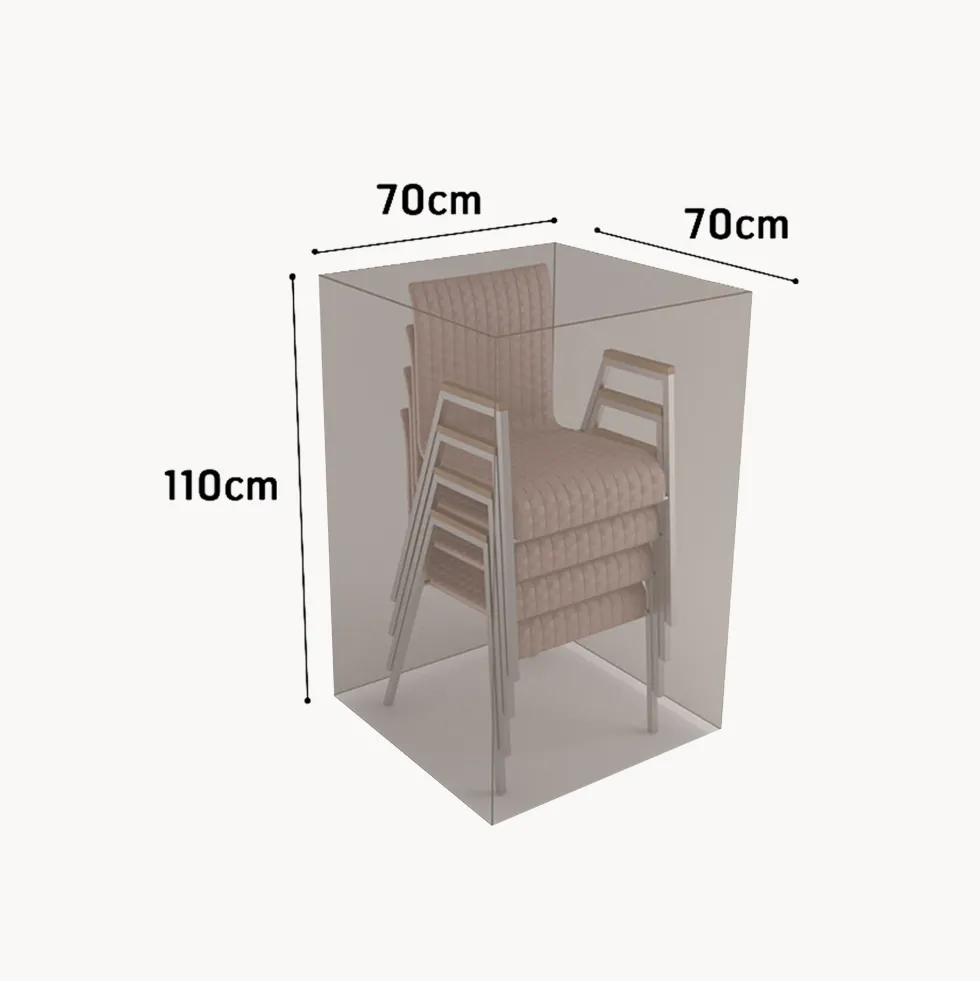 Funda Protectora de Sillas Apiladas 70x70x110 cm