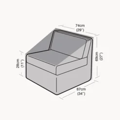 Funda Protectora para Módulo Central 87x74x69x28 cm