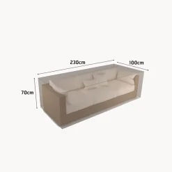 Funda Protectora para Sofá de 3 plazas 230x100x70 cm