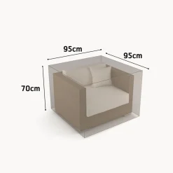 Funda Protectora para Sofá de 1 plaza 95x95x70 cm