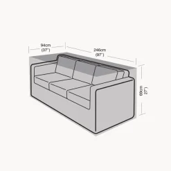 Funda Protectora para Sofá Grande de 3 plazas 94x246x69 cm