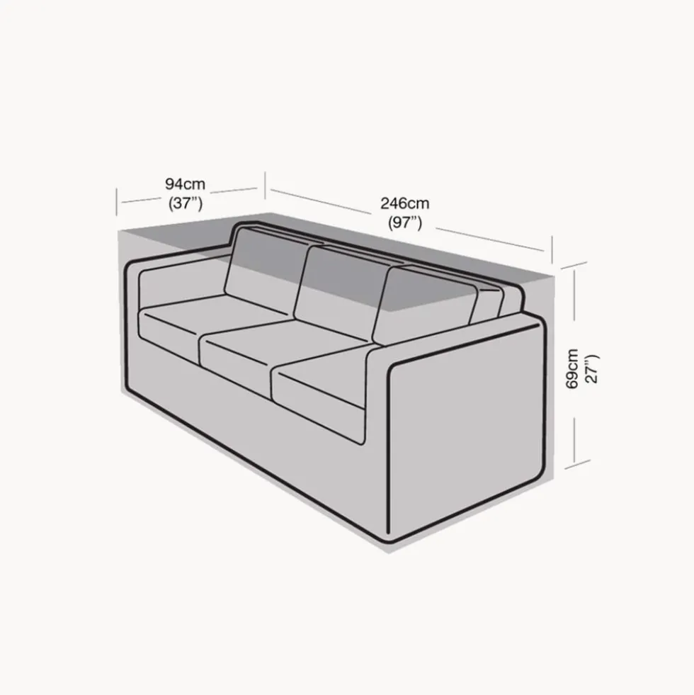 Funda Protectora para Sofá Grande de 3 plazas 94x246x69 cm