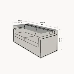 Funda Protectora para Sofá Grande de 2-3 plazas 94x173x69 cm