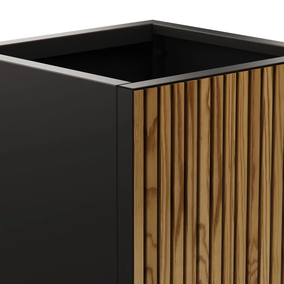 Herstera Deco Planter - Jardinera CUBE WOOD