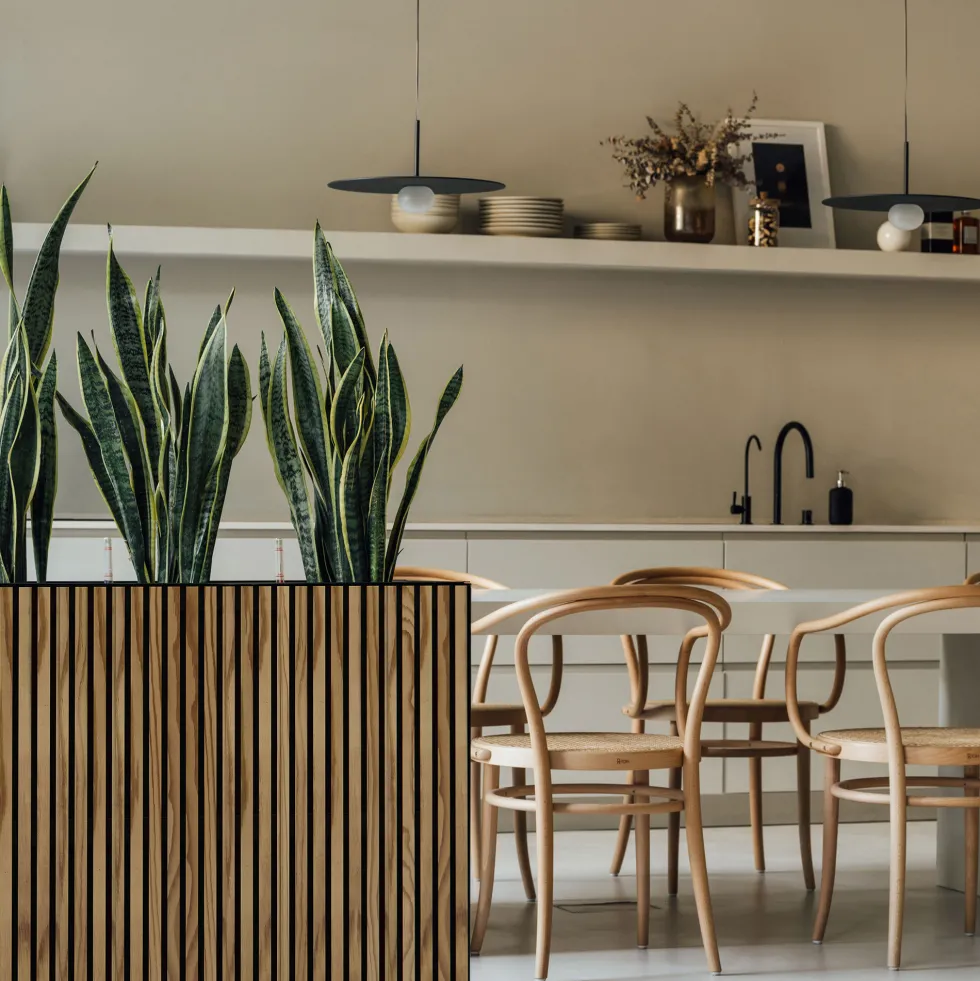 Herstera Deco Planter - Jardinera DIVIDER WOOD