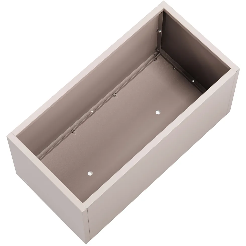 Herstera Metal Planter - Jardinera METAL PLANTER 50 taupe oscuro