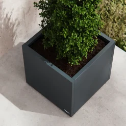 Herstera Metal Planter - Jardinera CUBE antracita