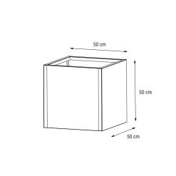Herstera Metal Planter - Jardinera CUBE antracita