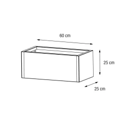Herstera Metal Planter - Jardinera BALCONY antracita