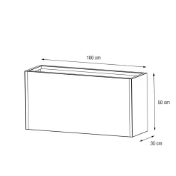 Herstera Metal Planter - Jardinera METAL PLANTER 30 antracita