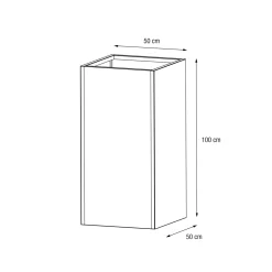 Herstera Metal Planter - Jardinera COLUMN antracita