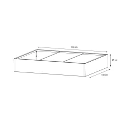Herstera Metal Planter - Jardinera EDGE antracita