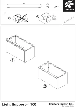 Herstera Metal Planter - Leds (soporte) antracita