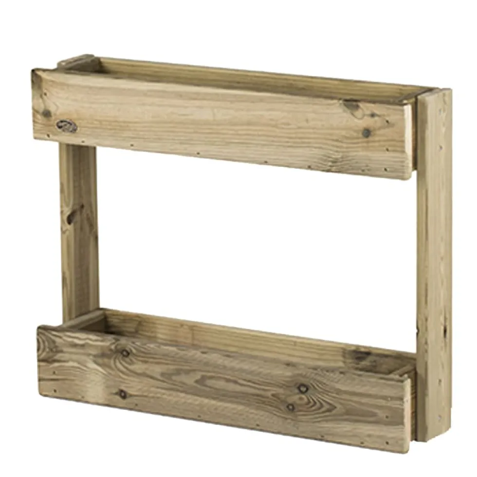 Huerto vertical de madera