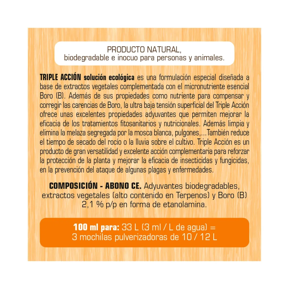 Insecticida triple acción Ecológico