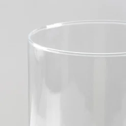 Jarrón transparente cilíndrico