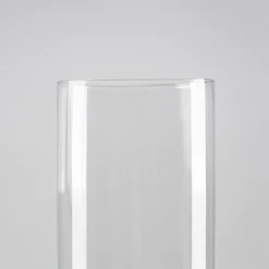 Jarrón transparente cilíndrico