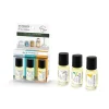 Kit 3 aceites perfumados de 15ml (blanc coton, monoi soleil y ambre et baumes)