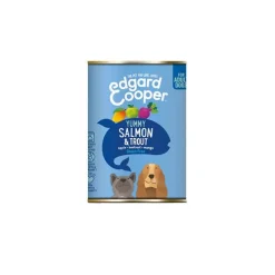 Lata de comida húmeda Grain Free - Salmón y pavo para perros adultos Edgard&Cooper